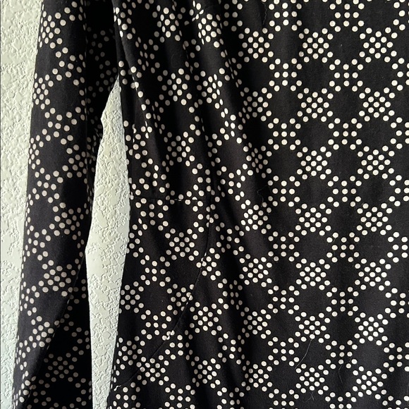 Boden Black and White Geometric Polka Dot Knit  Dress size 4 - Picture 3 of 6